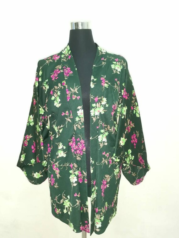 flowery kimono jacket