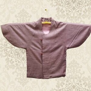 Japanese haori dochugi kimono pink abstract kimono jacket /kimono cardigan/vintage kimono robe/#282