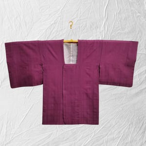 Japanese haori kimono purple michiyuki kimono jacket /kimono cardigan/vintage kimono robe/#573