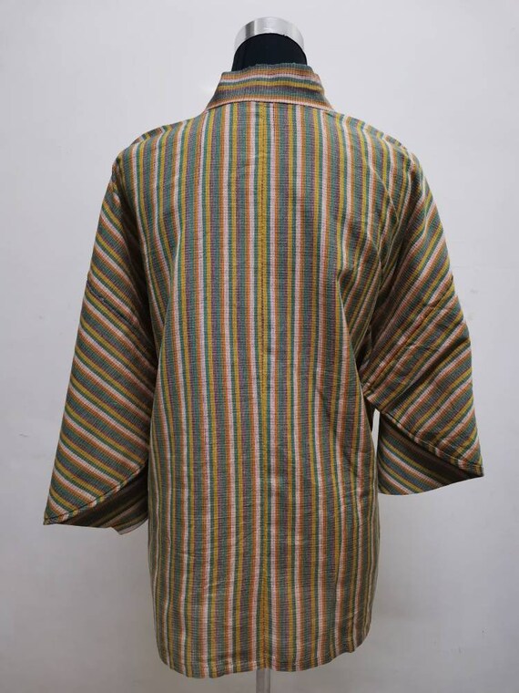 Japanese haori dochugi kimono multicolor kimono j… - image 4