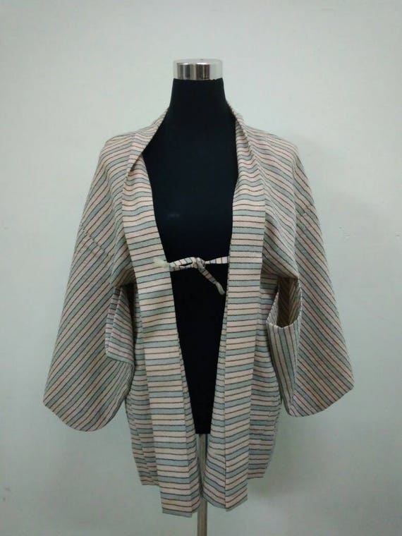 striped kimono cardigan