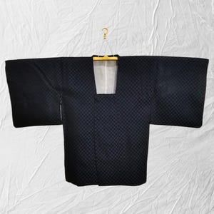 Japanese haori kimono blue michiyuki kimono jacket /kimono cardigan/vintage kimono robe/#580