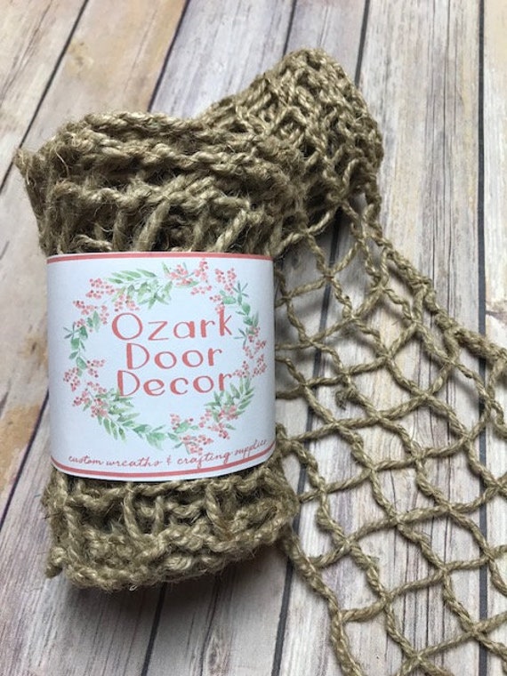5.5 inch burlap ribbon