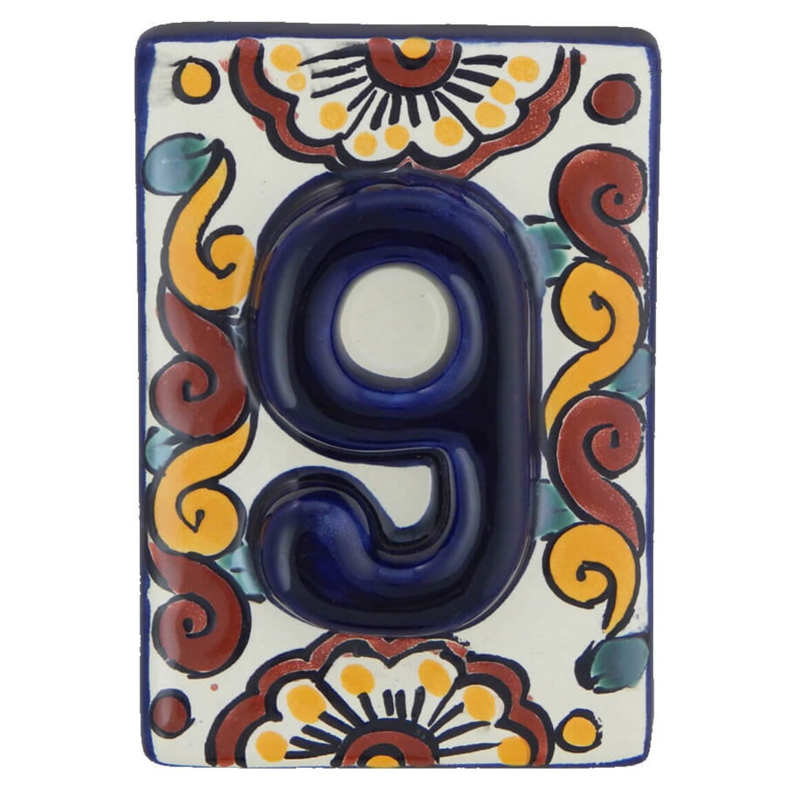Mexican Tile House Numbers Address Numbers Ceramic House Etsy