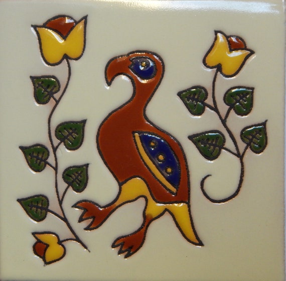 Mexican Tile Malibu Animal Dodo Santa Barbara Tiles Cuerda 