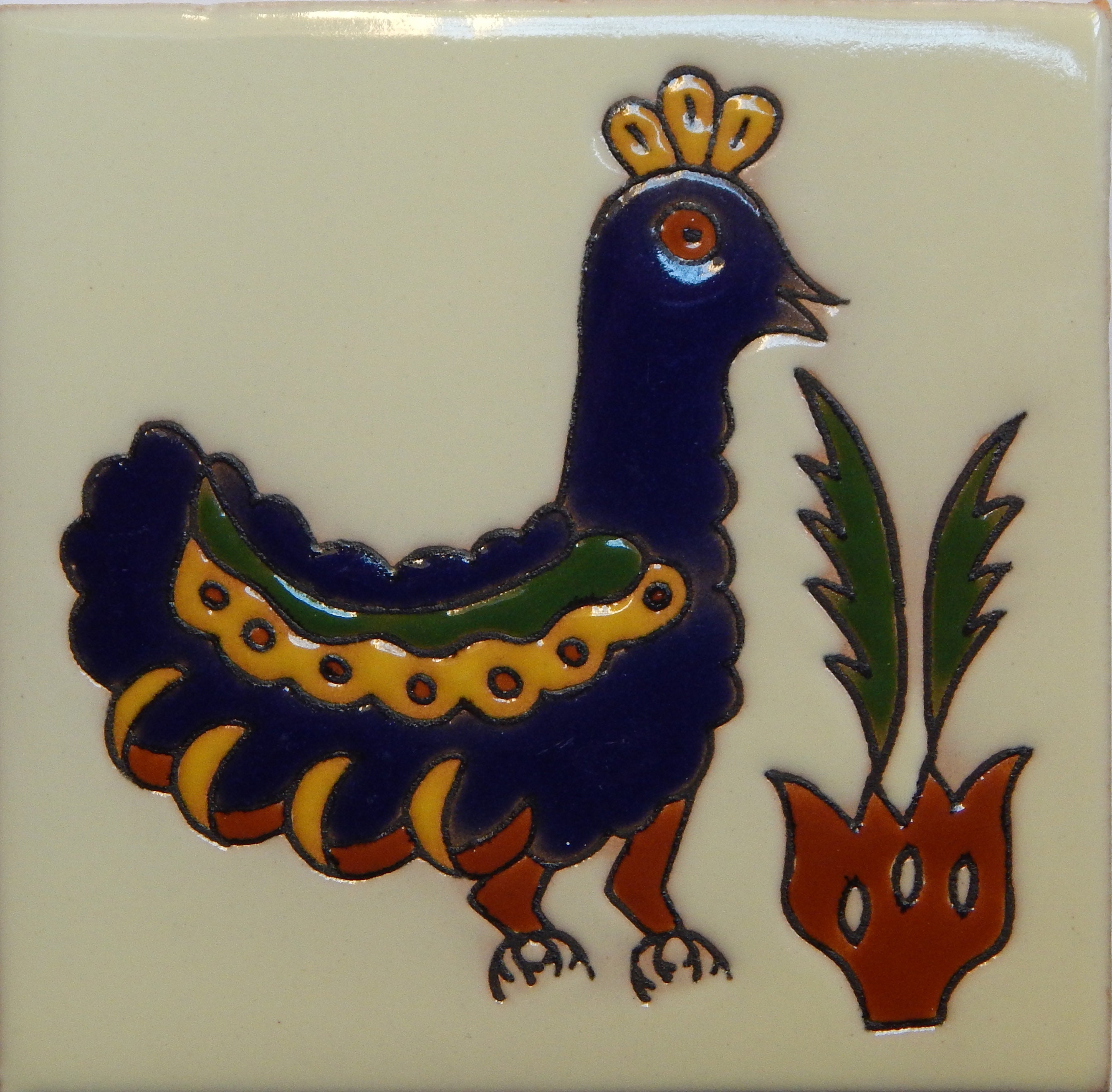 Mexican Tile Malibu Animal Dodo Santa Barbara Tiles Cuerda 