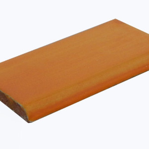 Mexican Surface Single Bullnose Mexican Trim Tile 2x4 Yellow 1-Piece