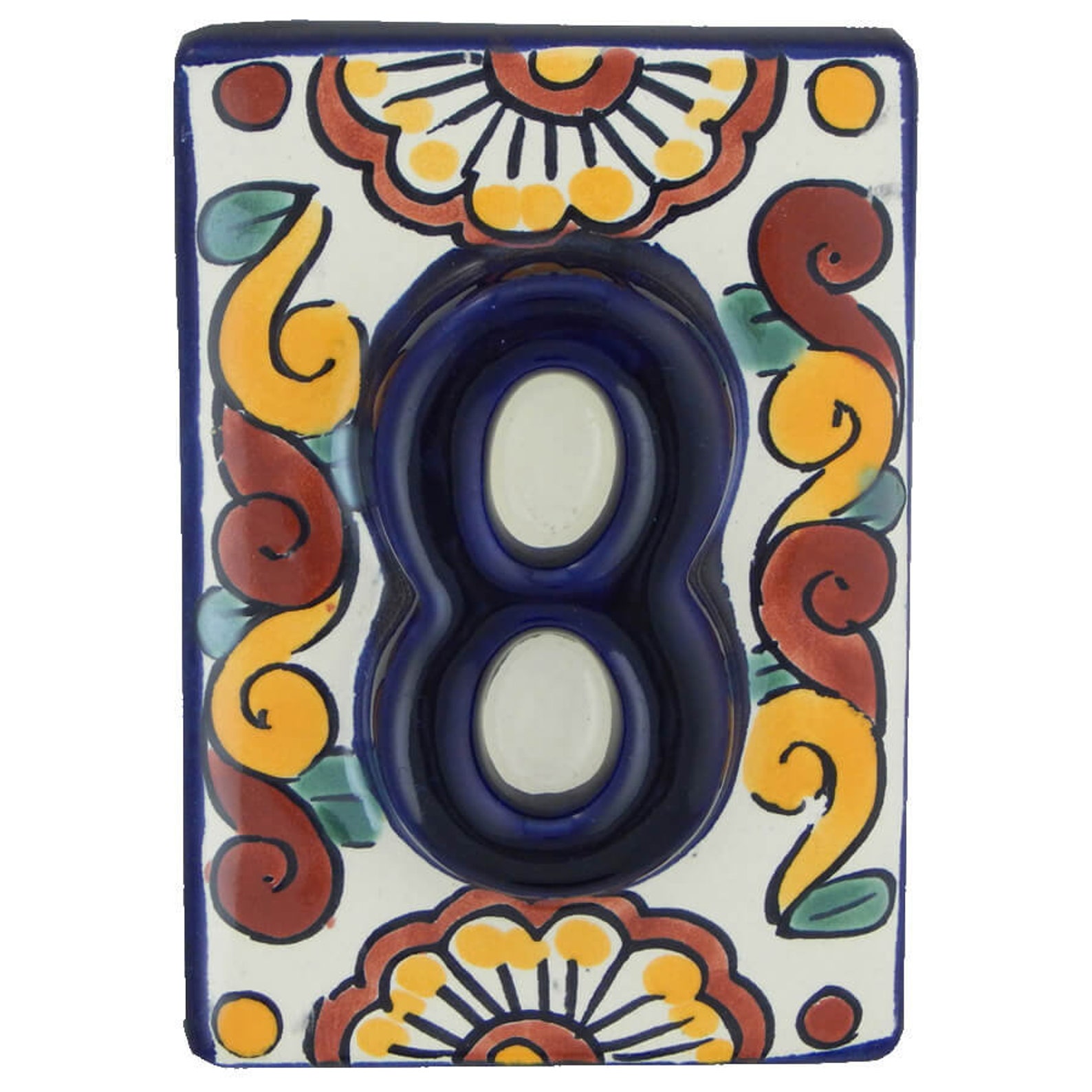 Mexican Tile House Numbers Address Numbers Ceramic House Etsy
