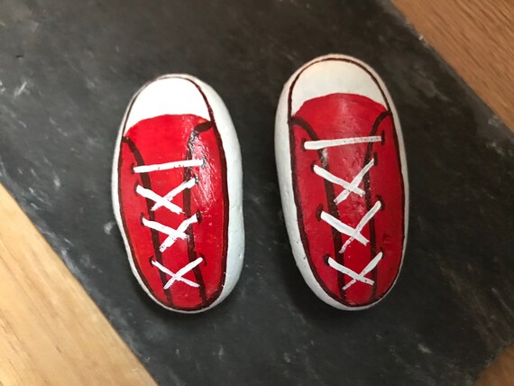 red converse shoes
