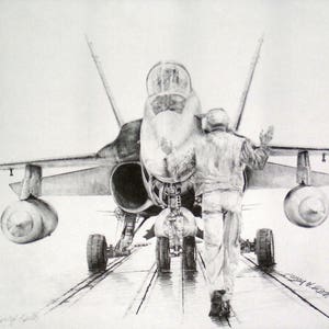F-18A Hornet of Marine Expeditionary Unit - Aviation Limited Edition Print