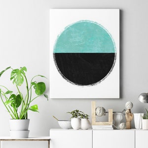 Cartel de círculos / Impresión de arte minimalista / Impresión de vivero Boho / Arte imprimible / Arte de pared de yoga imagen 3