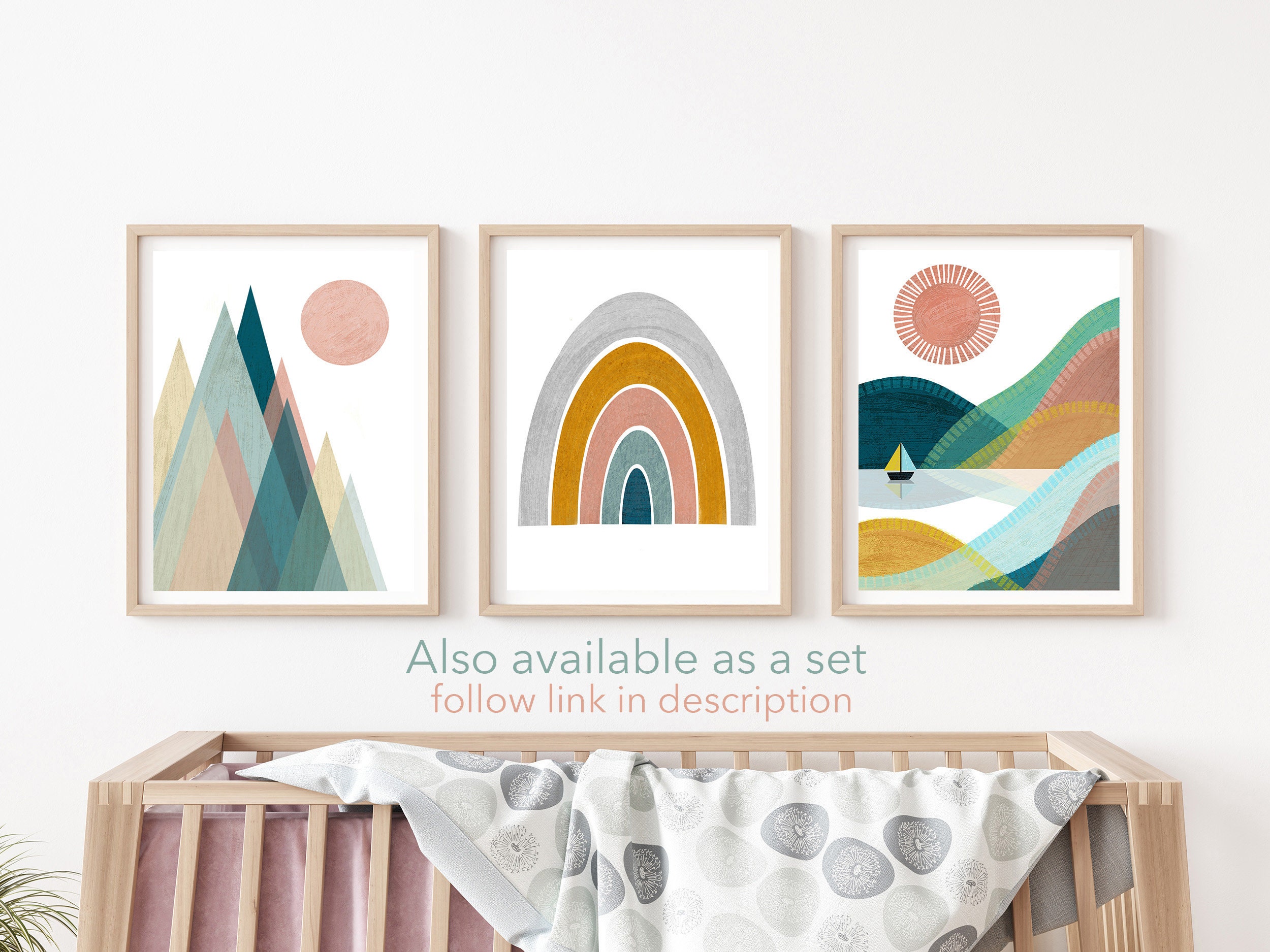 Rainbow Print | Nursery Wall Art | Printable Wall Art | Minimalist ...