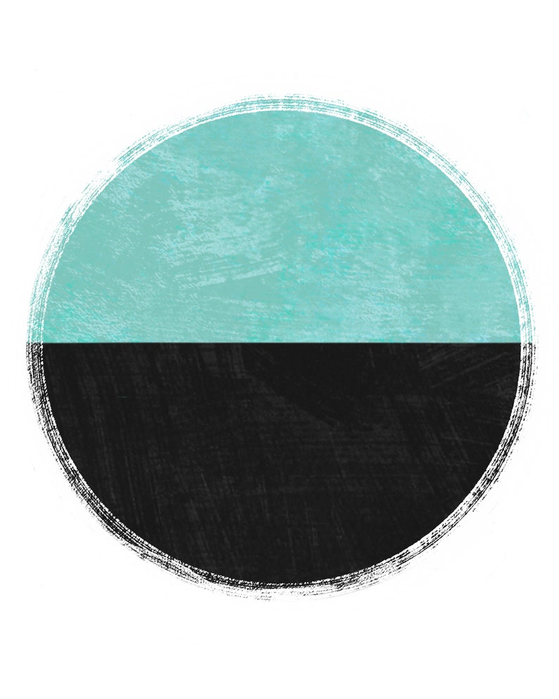 Cartel de círculos / Impresión de arte minimalista / Impresión de vivero Boho / Arte imprimible / Arte de pared de yoga imagen 4
