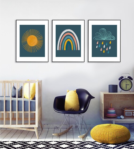 rainbow baby room