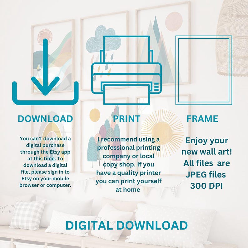 a picture of a printer on a wall