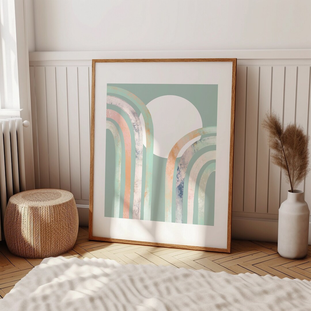 Boho Rainbow Print, Rainbow Wall Art, Girls Room Decor, Teen Room Decor ...