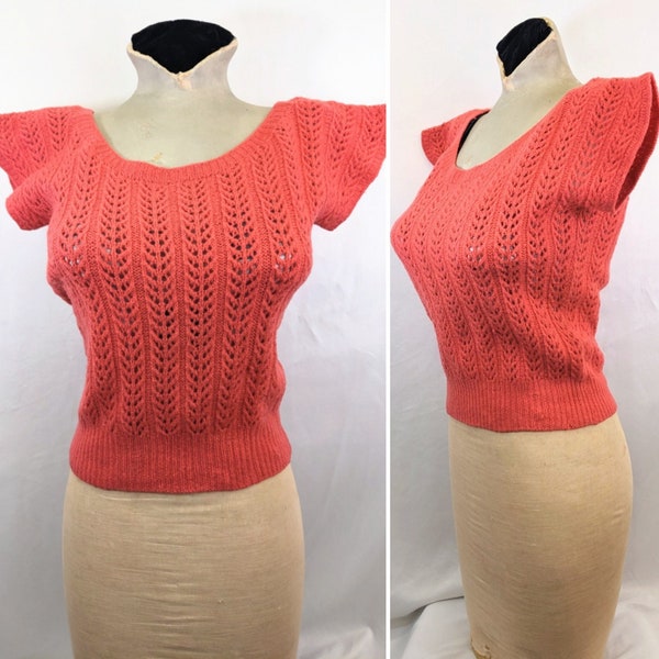 1950s Short Sleeve Sweater