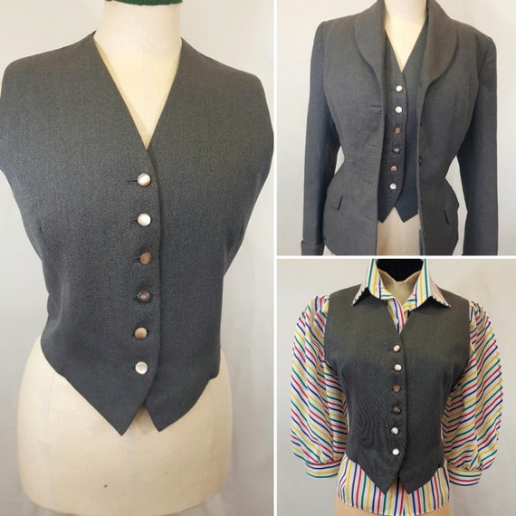 1940s Make Do And Mend Waistcoat