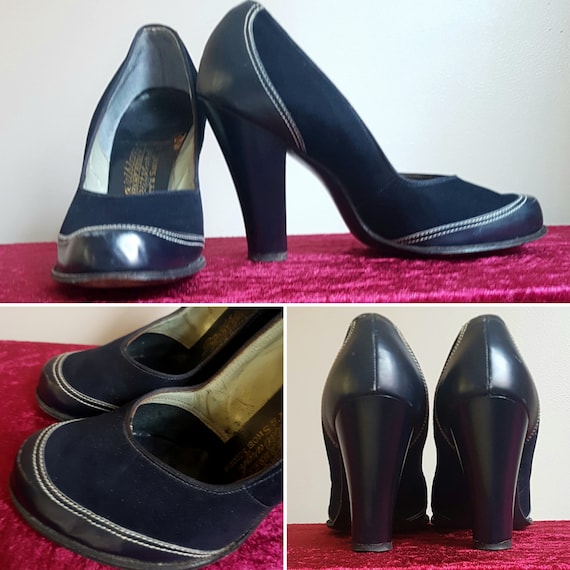 1940s Navy Heeled Pumps