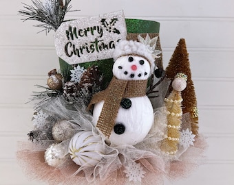 Cappello A Cilindro Natalizio Per Albero - Decorazione Schiaccianoci Per Feste E Tavolo - Regalo Fai Da Te