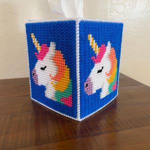 Unicorn tissue box cover