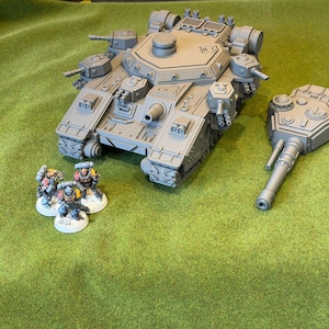 Leviathan Heavy Battle Tank – 32mm Scale Sci-Fi Armoured Vehicle – Resin 3D Printed