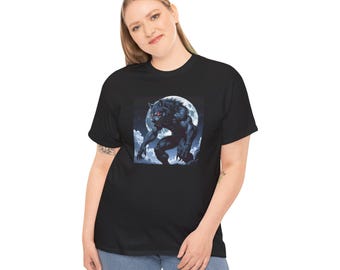 Werewolf Graphic Tee: Spooky Halloween Wolf Shirt