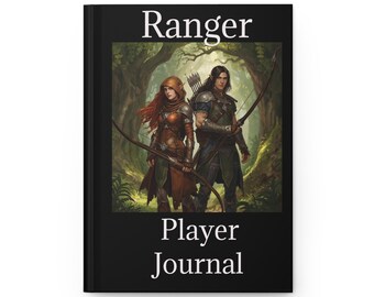 Diario del Ranger: Cuaderno de personajes de D&D - Planificador de juegos de rol de fantasía