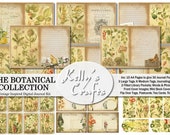 Botanical Junk Journal Kit: Vintage Floral Ephemera (PDF Printables)