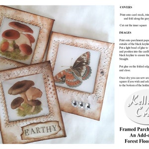 Framed Butterflies and Mushrooms - an ADD-ON Kit to my Forest Floor Fantasies Digital Kit