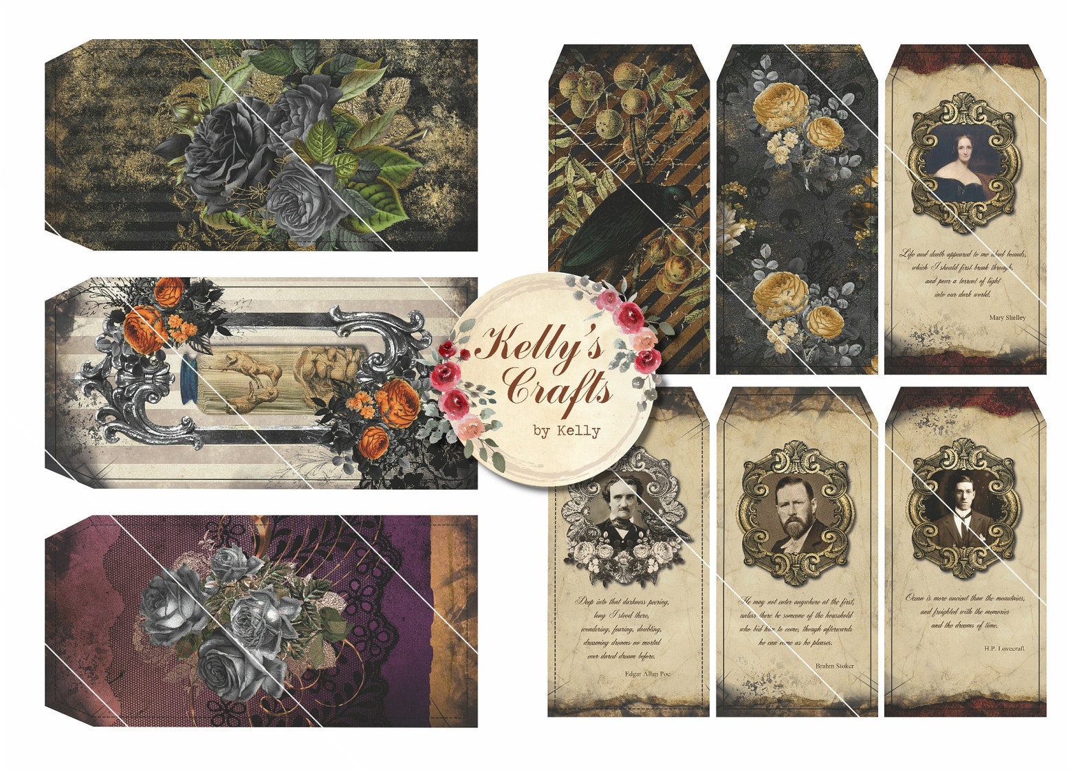Gothic Victoriana Printable Journal Kit Gothic Junk Journal - Etsy