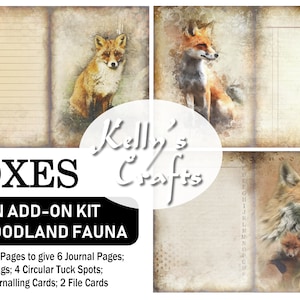 Foxes Digital Journal Kit: Woodland Fauna Add-on (PDF)