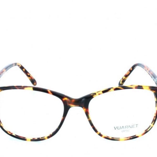 VUARNET Vintage, 106 Dark brown tortoiseshell, Eyeglasses / Retro square optical frame - Handmade in France