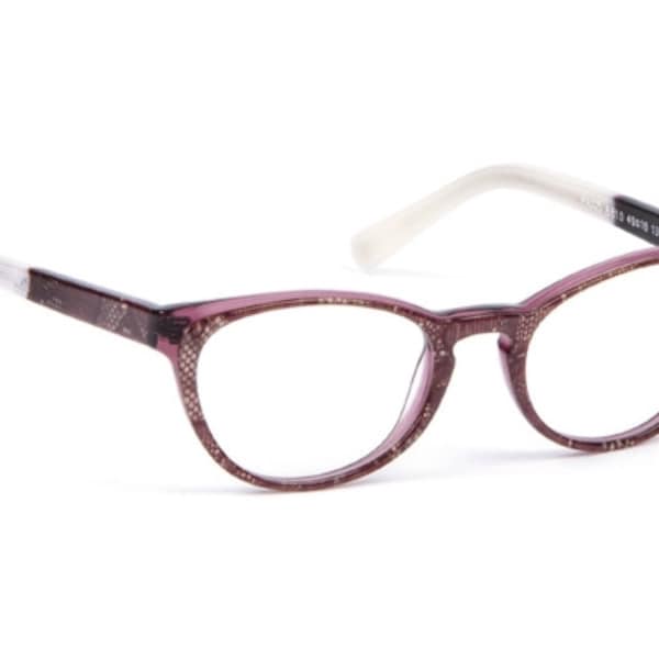 Petites lunettes de vue imprimé rose et blanc nacré Créateur JF REY PA025 monture optique Cat Eye pour Femme ou Enfant, Hand Made, neuf