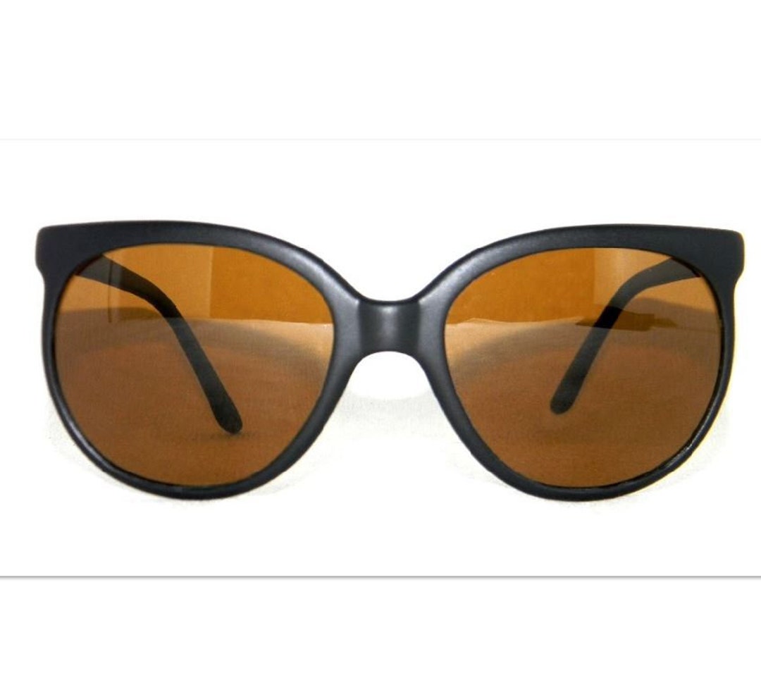 Vintage 002 Sunglasses Cat Eye Matte Black With Etsy