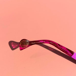 BOZ, Ventura Monture optique vintage Femme Lunettes de vue nylor Créateur Rétro violet et rose avec strass, Fabriqué en France, patented image 8