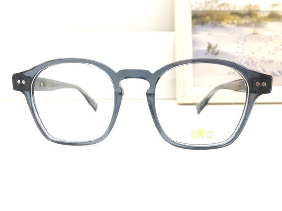 Retro optical frame / Small square eyeglasses Tra… - image 5