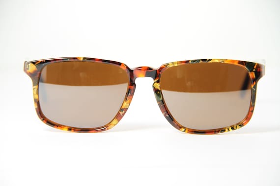 Tortoiseshell sunglasses Gold and red Vintage BOU… - image 1