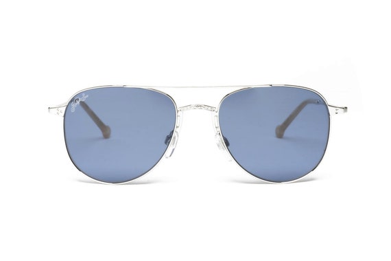 Gafas aviador plateadas sale