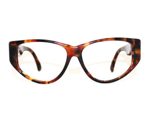Eyeglasses 090 Cat eye Retro Vuarnet brown scales Vintage | Etsy