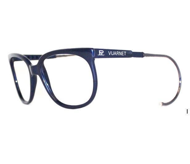 Monture 002 Glacier branches crochet R tro VUARNET bleu fonc Vintage 1980 s Remplacement lunettes de soleil Fabriqu en France