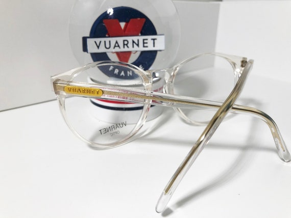 Vuarnet Vintage 1990's round transparent eyeglass… - image 3