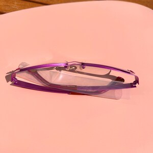 BOZ, Ventura Monture optique vintage Femme Lunettes de vue nylor Créateur Rétro violet et rose avec strass, Fabriqué en France, patented image 5