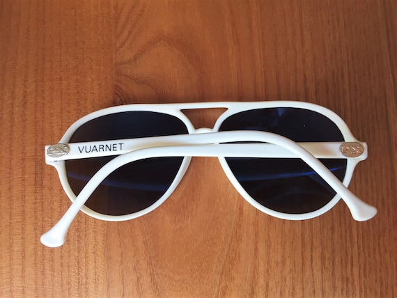 Vintage VUARNET, 374 Pilotes White, 1990's, Brown… - image 1