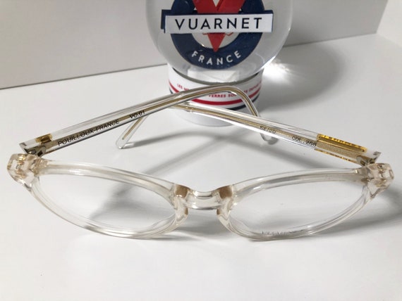 Vuarnet Vintage 1990's round transparent eyeglass… - image 7