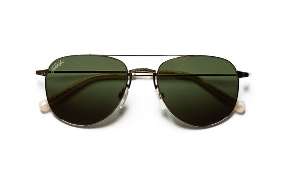 Gafas de sol de aviador peque as estilo piloto en oro amarillo