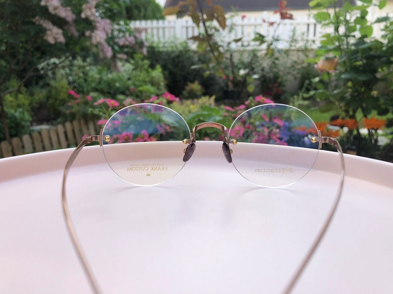 Optical Frame / Round Eyeglasses Retro FRANK CUSTOM FT7153 - Etsy
