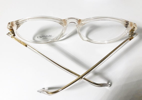 Vuarnet Vintage 1990's round transparent eyeglass… - image 5