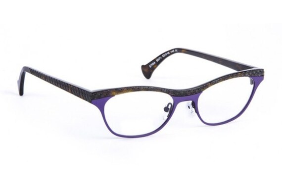 Lunettes De Vue Créateur J.F. Rey JF2551 - Monture Métal Rose Violet Rétro - Neuf Avec étiquettes