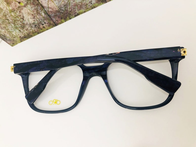 Oversized Square Retro Acetate Eyeglasses French Designer ORO HO10143